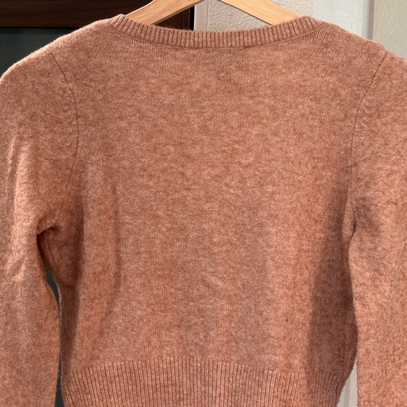 Express Cropped Cardigan - Blush/Heather Pink Size S - Picture 8 of 10
